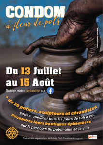 Affiche événementielle ROTARY CLUB CONDOM EN ARMAGNAC