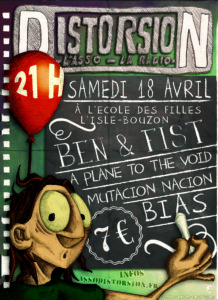 Affiche événementielle DISTORSION