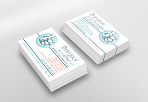 Mockup business card pour le cabinet de massage et kinésithérapie ESPERON - BRIERE